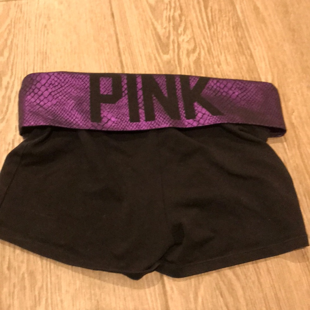 PINK SPANDEX SHORTS